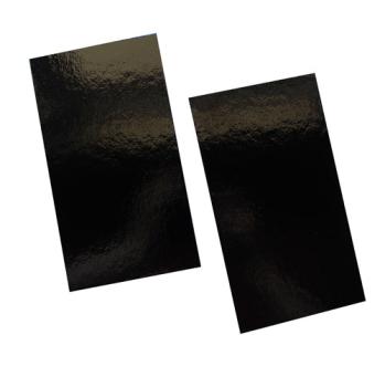 Kartonzuschnitt lebensmittelecht schwarz/weiß, 158 x 88mm